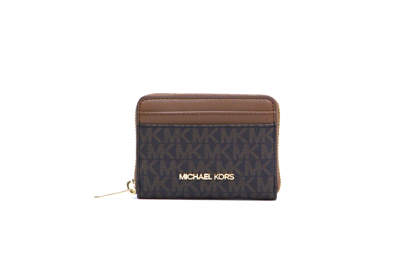 Michael Kors Signature Jet Set Travel Card Case Wallet - Brown