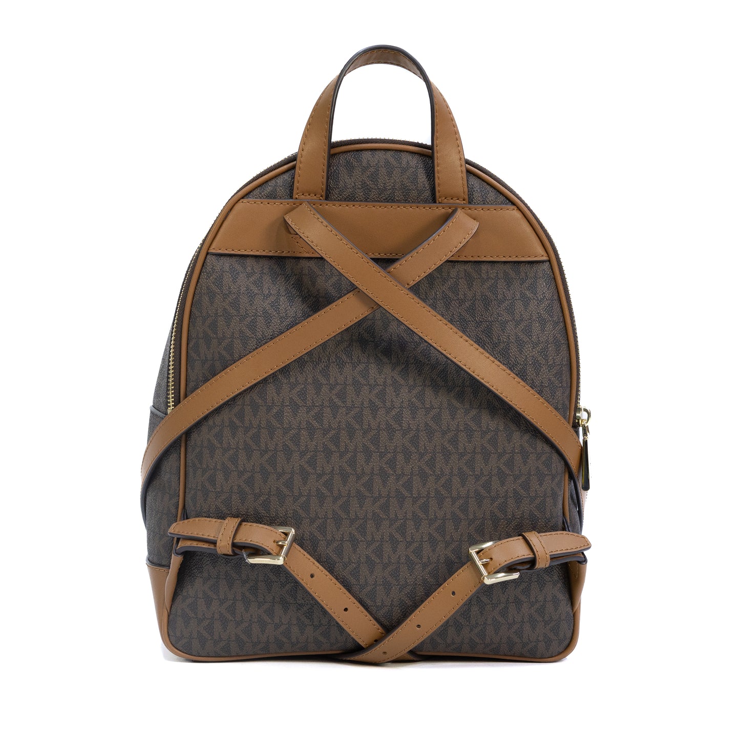 Michael Kors Brooklyn Medium Pebbled Leather Backpack - Brown/Acorn