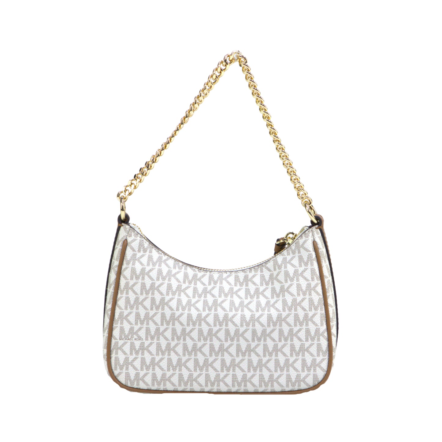 Michael Kors SM Chain Pouchette - Vanilla/Acorn