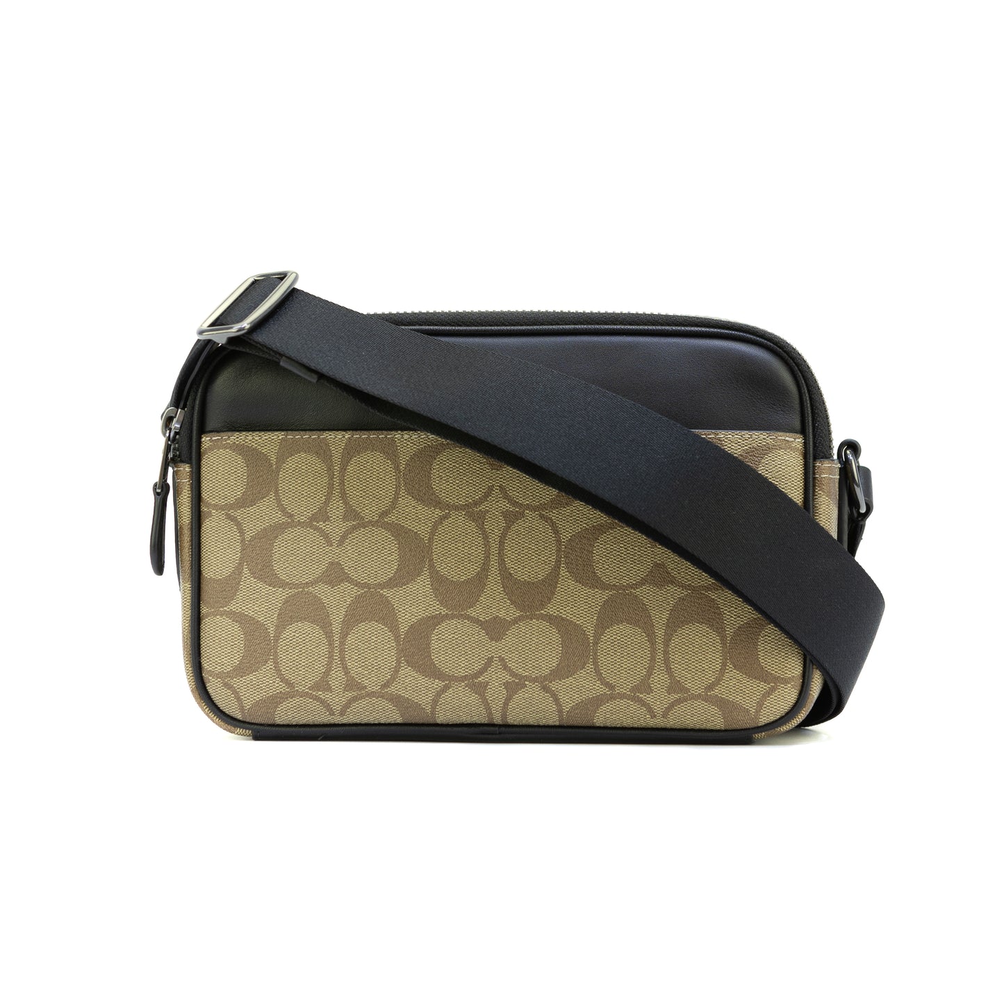 Coach Graham Crossbody In Signature Canvas - Gunmetal/Khaki