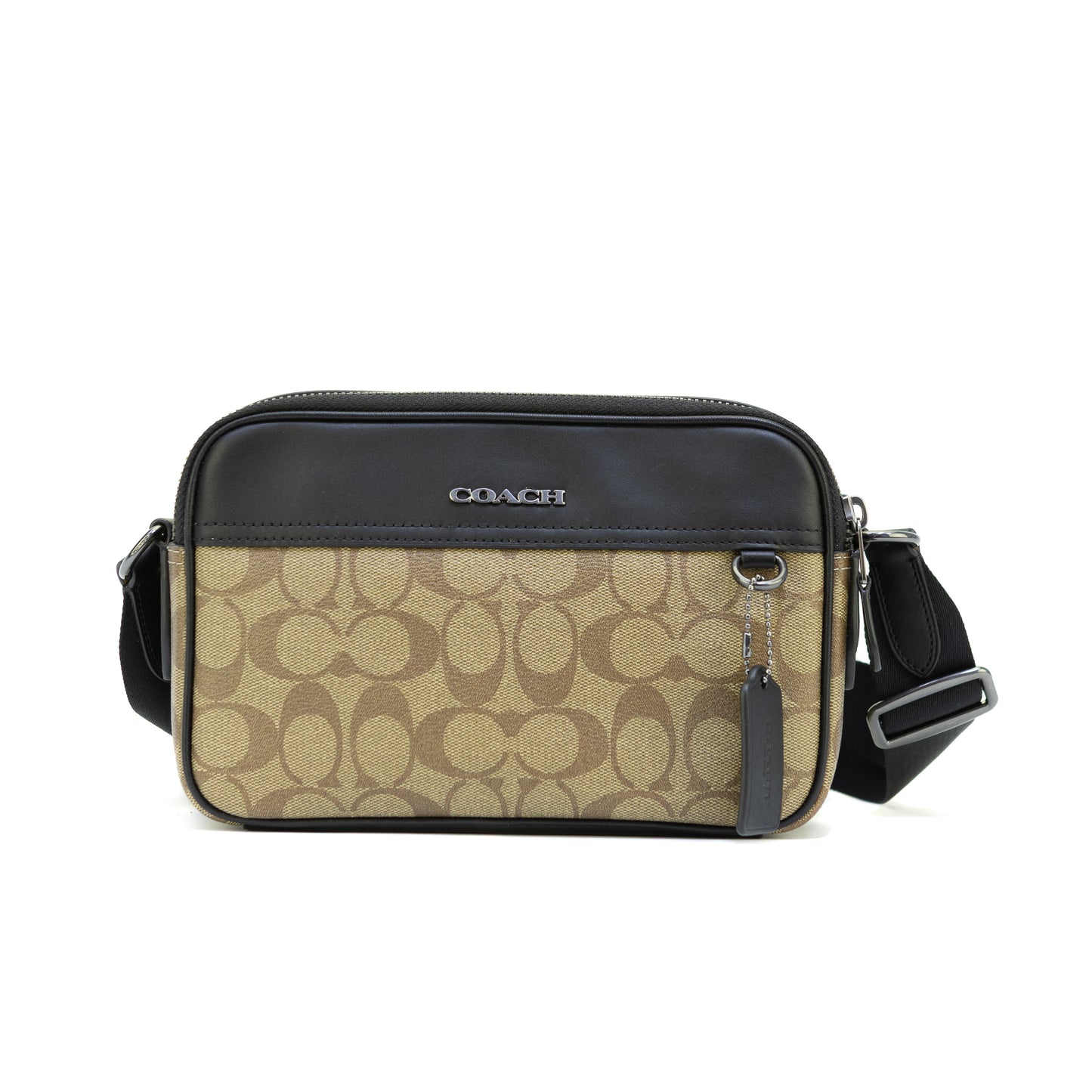 Coach Graham Crossbody In Signature Canvas - Gunmetal/Khaki