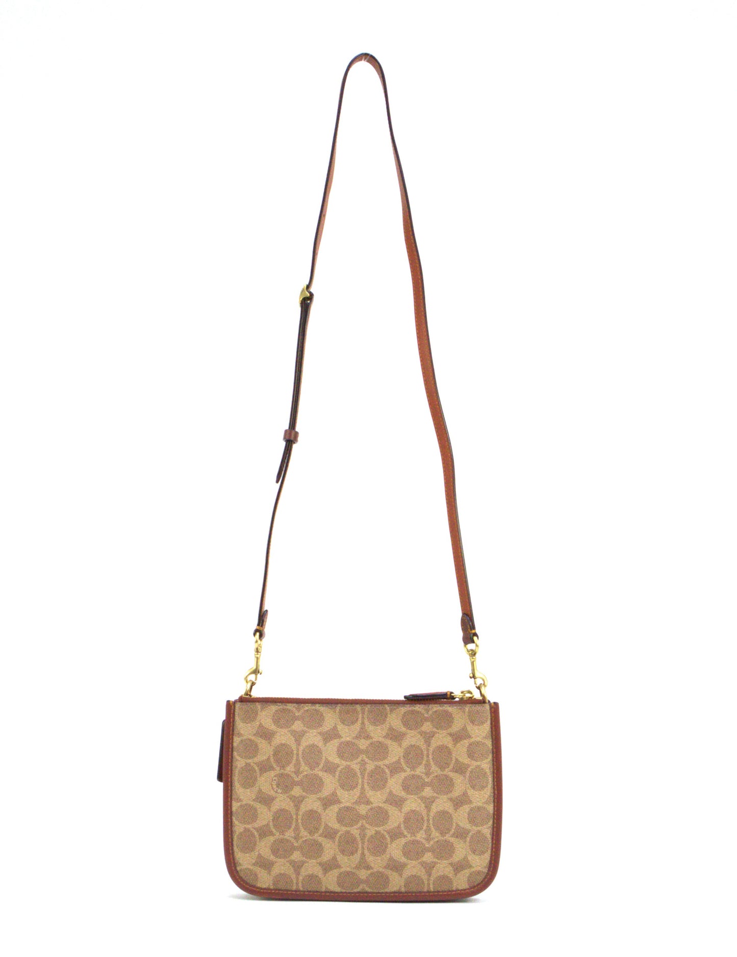 Coach Slim Turnlock Crossbody - Tan Rust