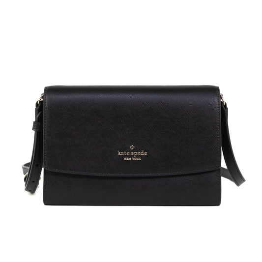 Kate Spade Perry Leather Crossbody Bag - Black