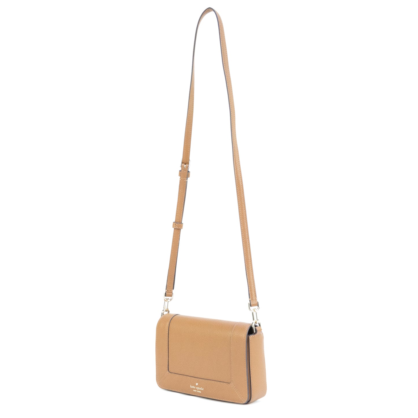 Kate Spade Lena Small Flap Crossbody - Warm Ginger