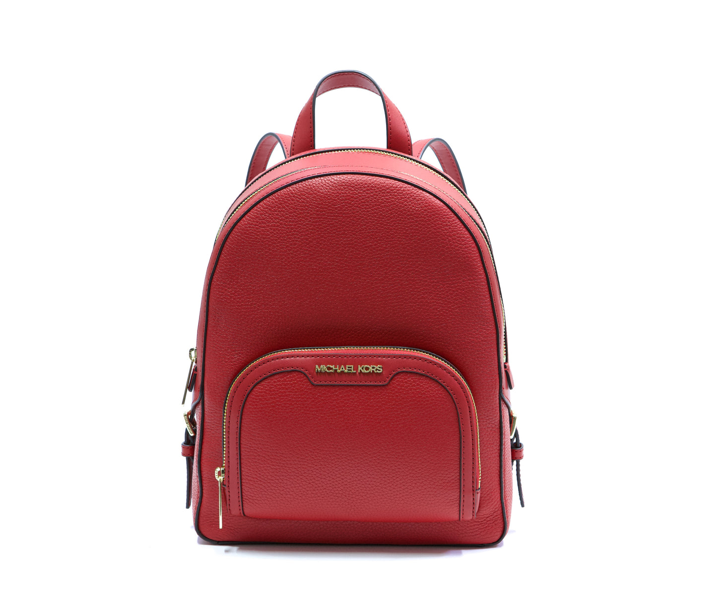 Michael Kors Jaycee Medium Pebbled Leather Backpack - Bright Red