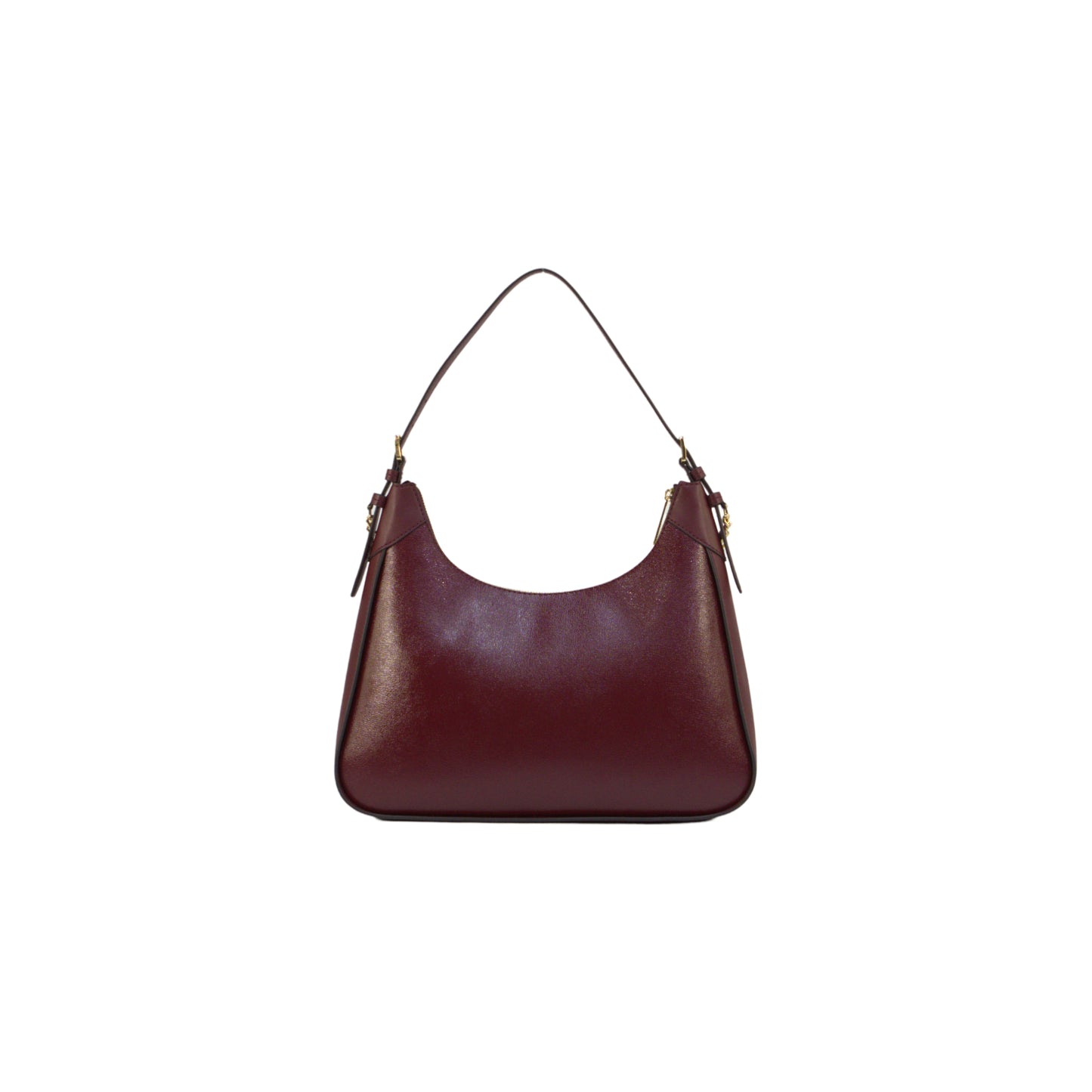 Michael Kors Wilma Large Leather Shoulder Bag - Dark Cherry