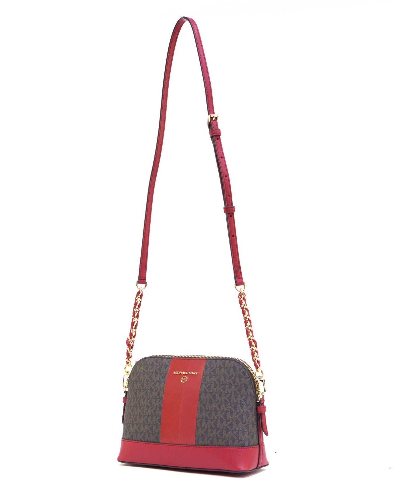 Michael Kors Jet Set Charm Large Dome Crossbody - Crimson