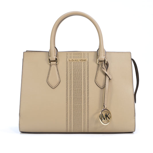 Michael Kors Shiela Medium Satchel Bag - Camel