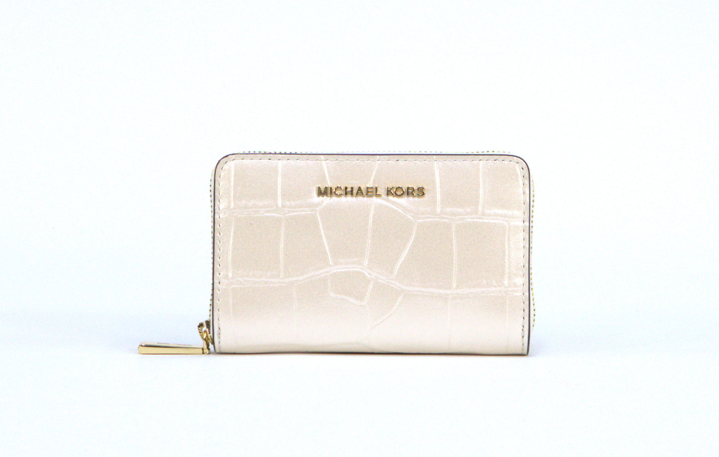 Michael Kors  Jet Set SM Card Case - Light Cream