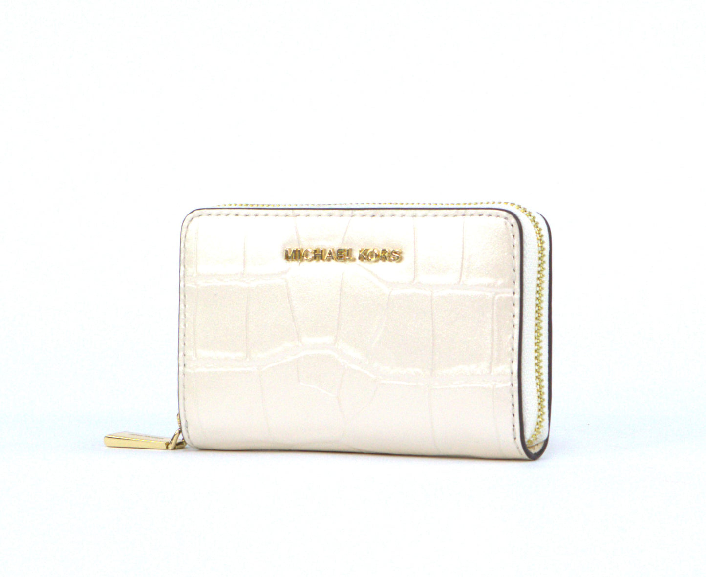 Michael Kors  Jet Set SM Card Case - Light Cream