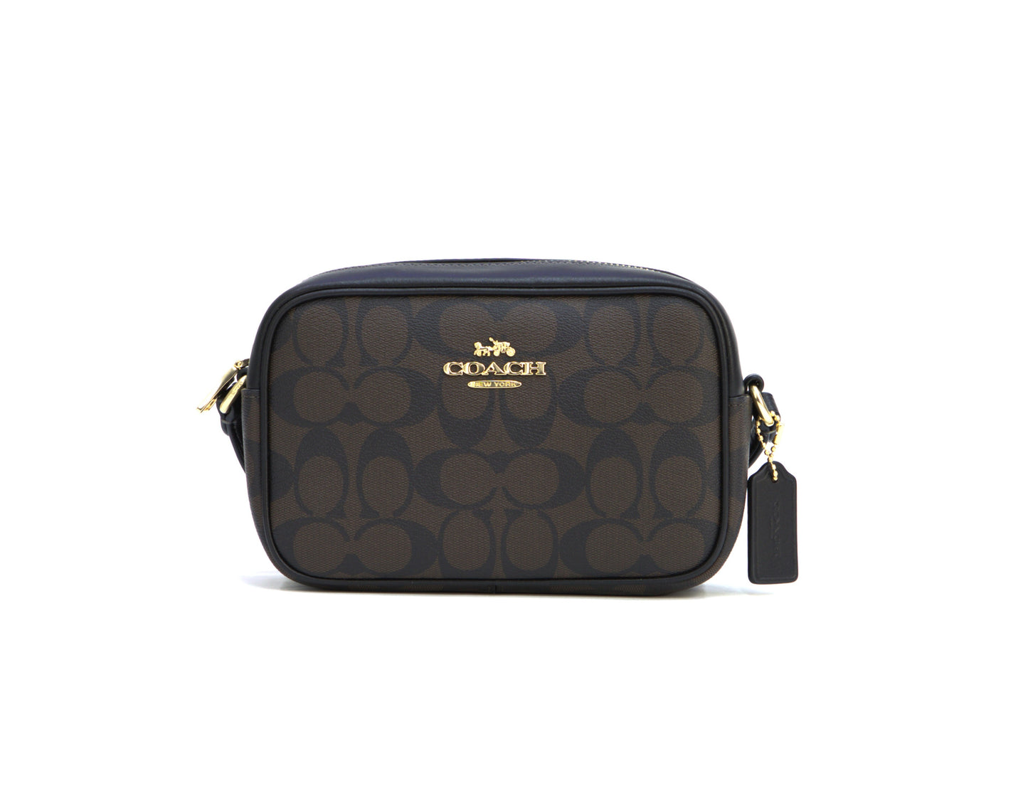 Coach Mini Jamie Camera Bag in Signature Canvas - Brown/Black