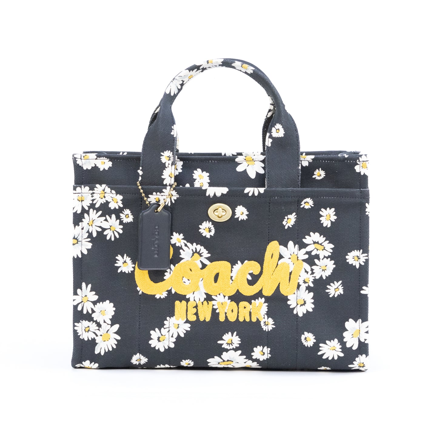 Coach Cargo Tote Handbag with Floral Print