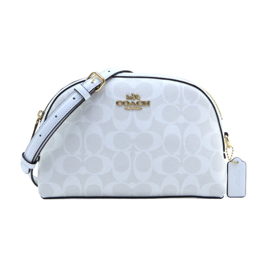 Coach Madi Crossbody In Signature Canvas - Gold/Chalk/Glacier