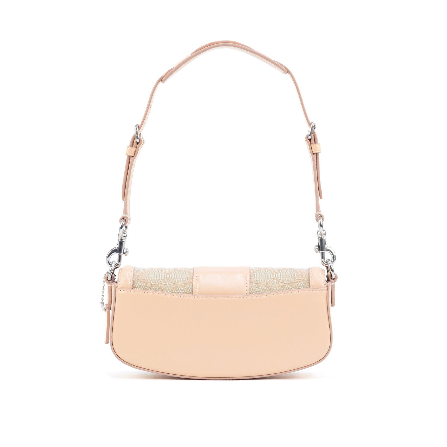 Coach Andrea Small Shoulder Bag In Signature Jacquard - Faded Blush