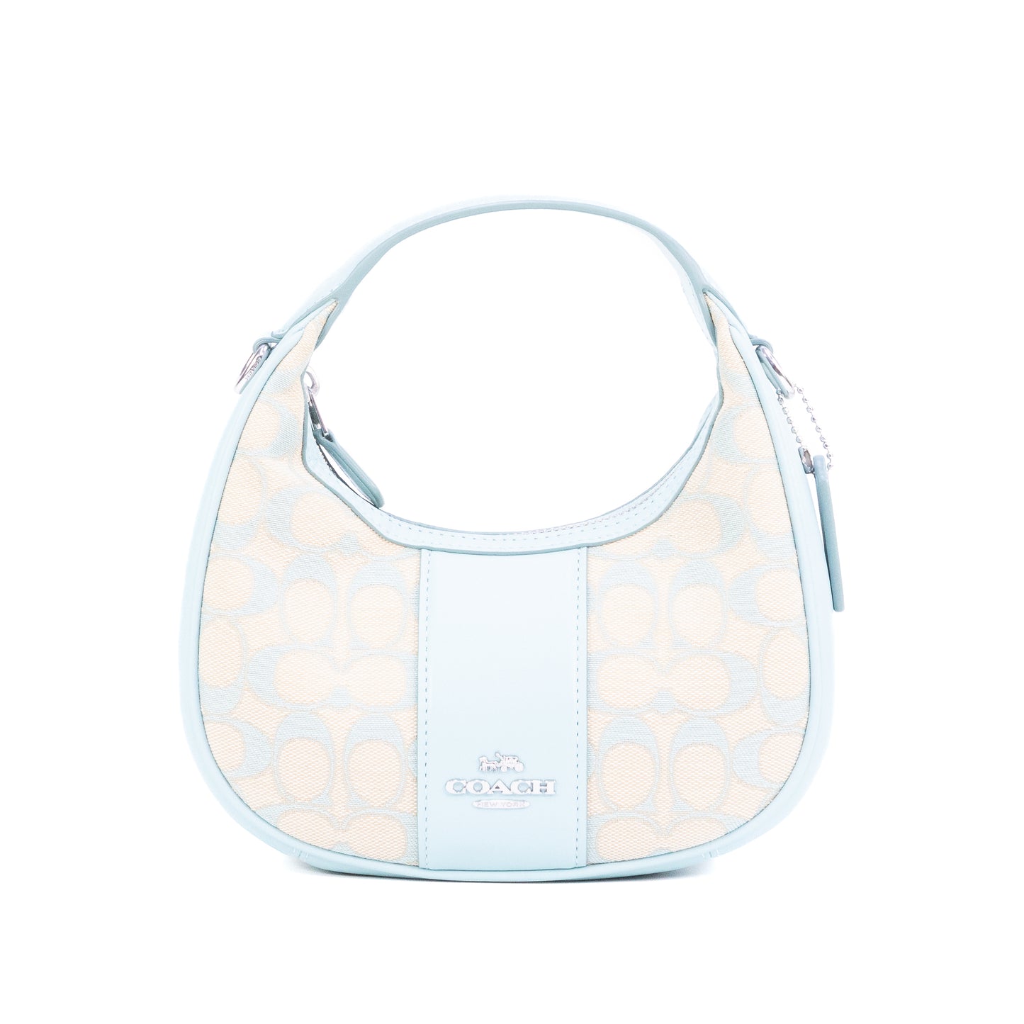 Coach Carmen Mini Crossbody In Signature Jacquard - Faded Blue