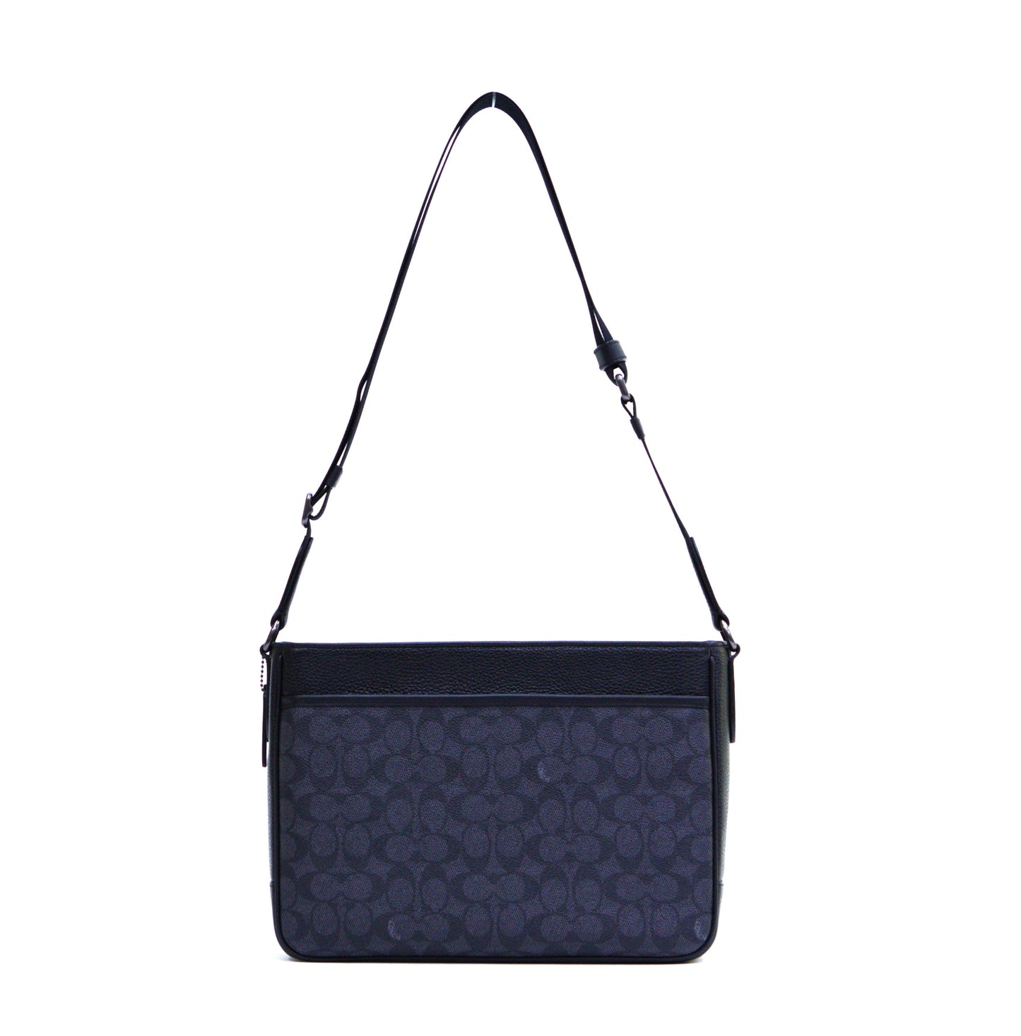 Coach District Crossbody Bag In Signature Canvas - Gunmetal/Charcoal/Black