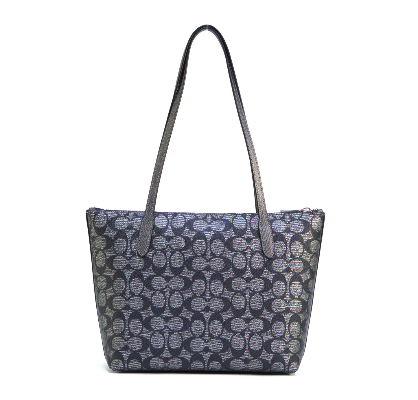 Coach Fiona Zip Tote Bag In Signature Canvas - Silver/Gunmetal Multi