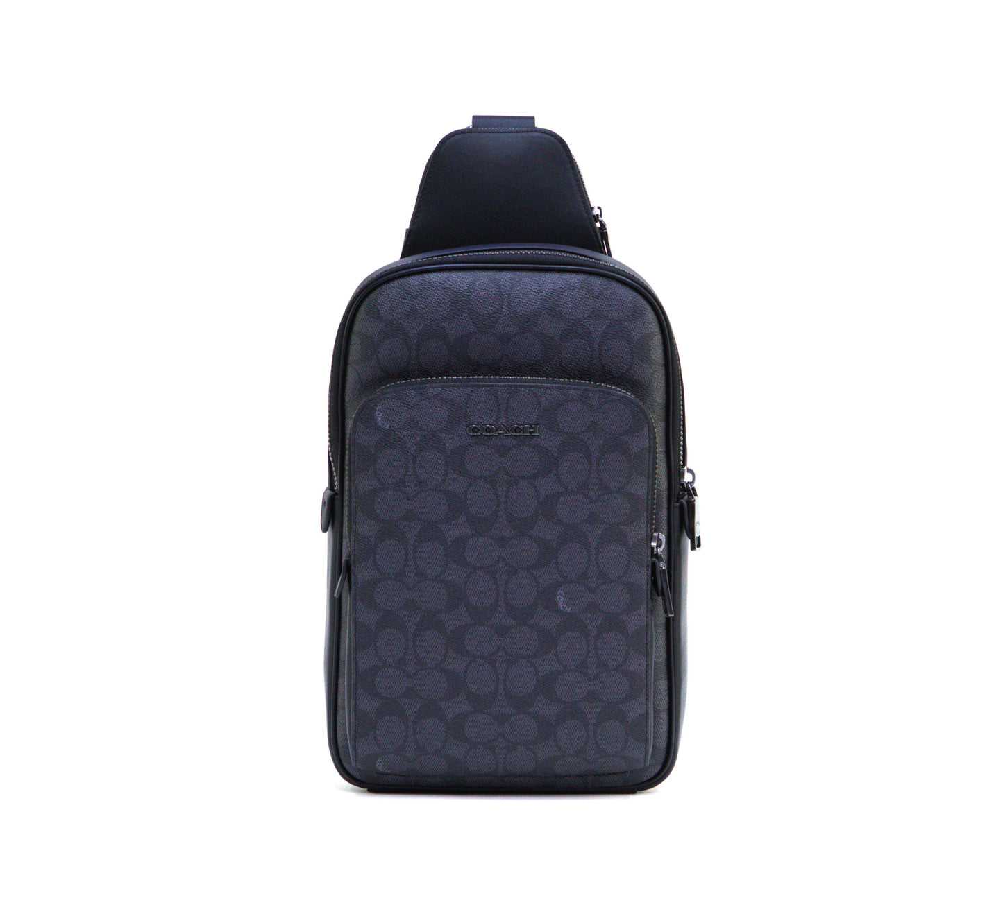 Coach Ethan Pack In Signature Canvas - Gunmetal/Black