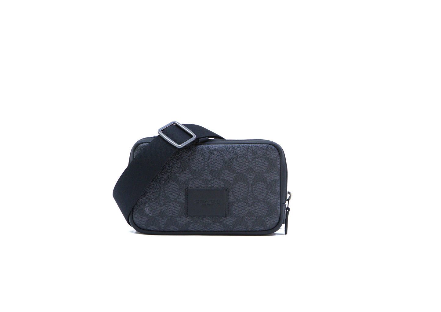 Coach Carrier Phone Crossbody Signature - Charcoal/Black