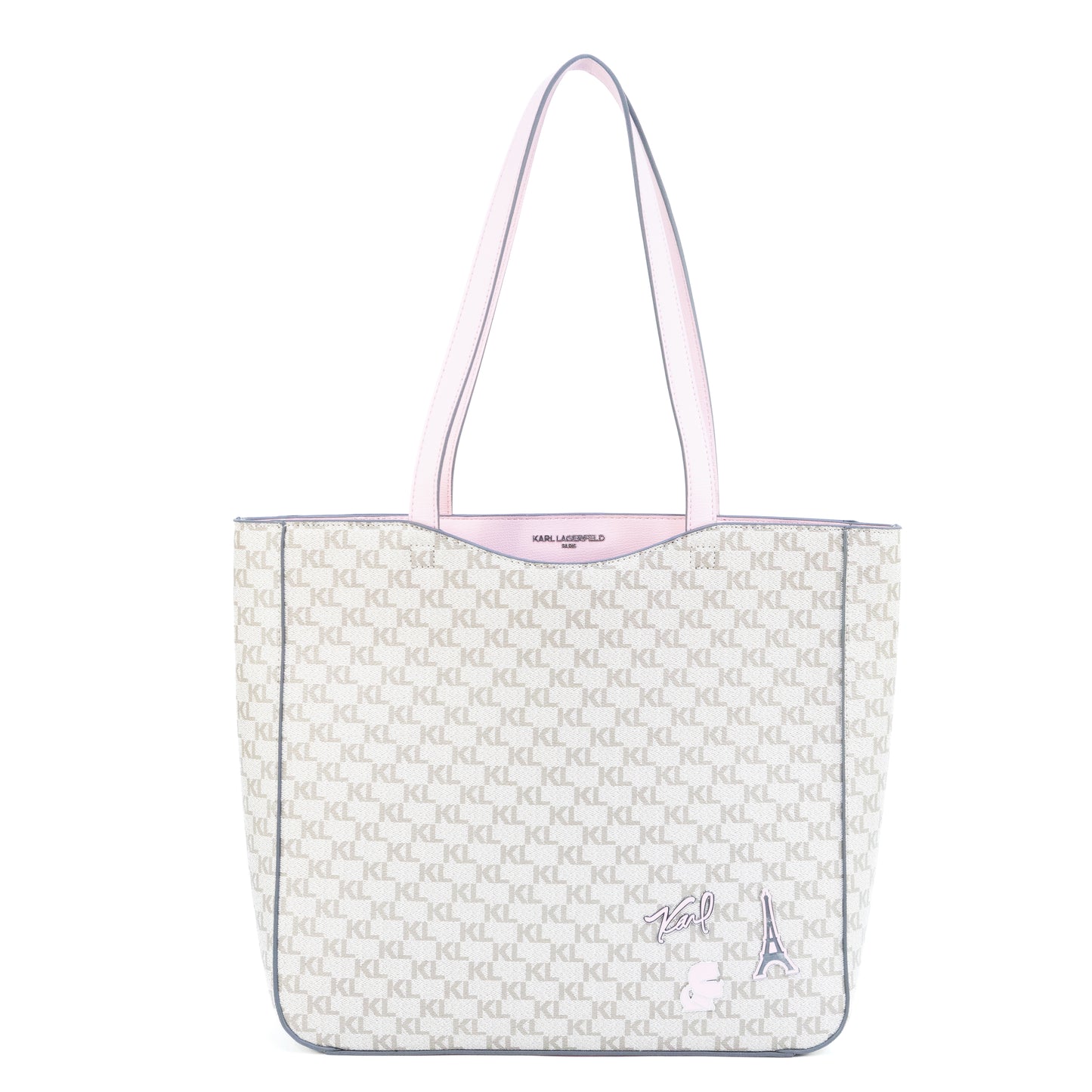 Karl Lagerfeld Canelle Tote - Taupe/Pink