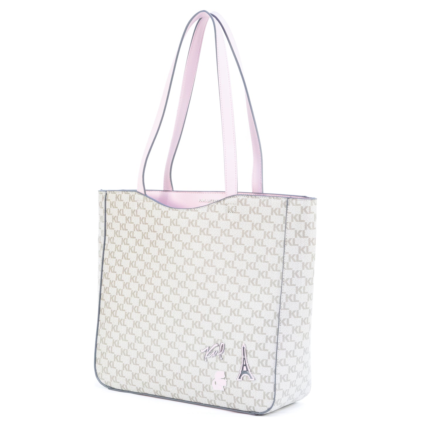 Karl Lagerfeld Canelle Tote - Taupe/Pink