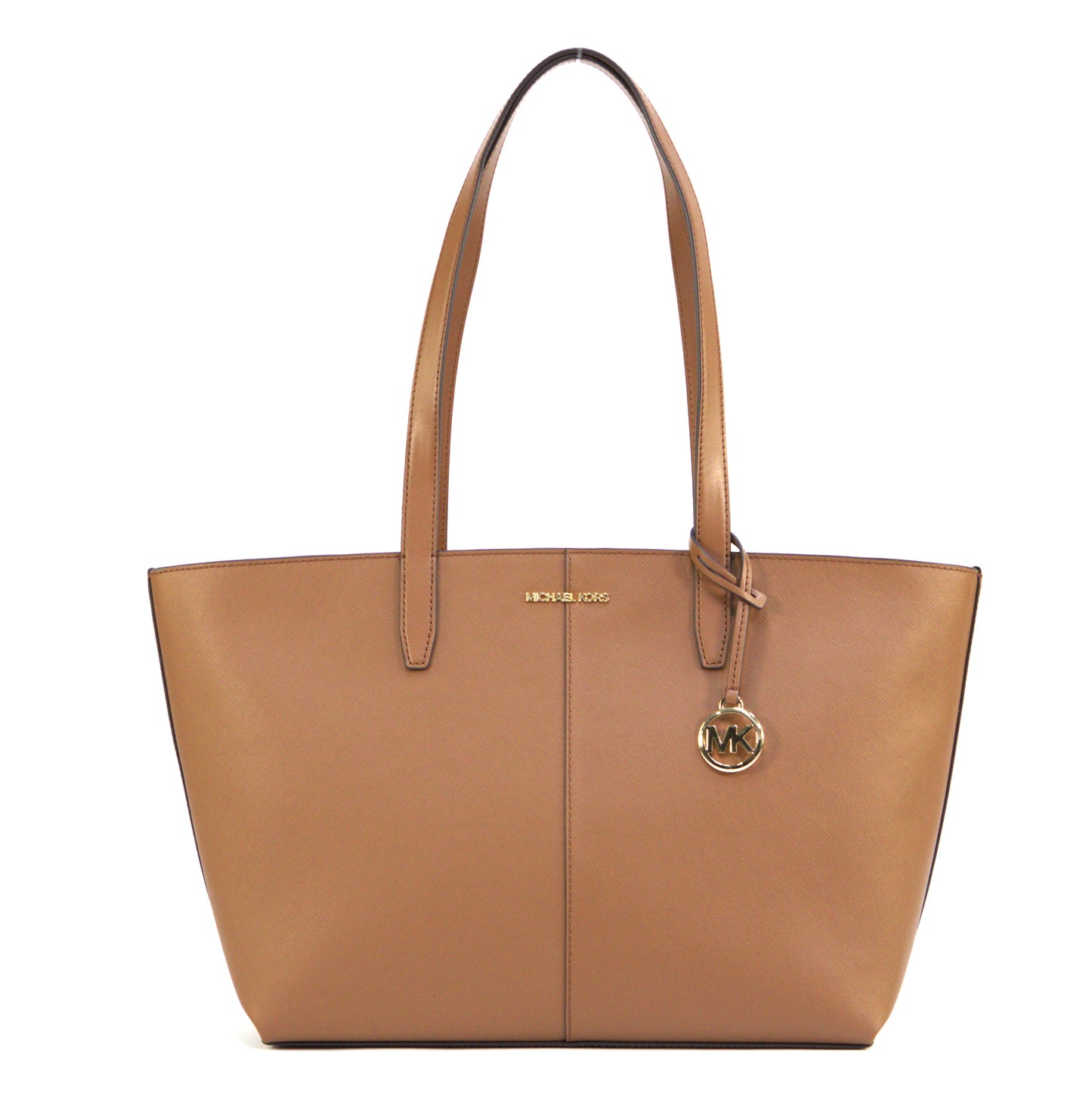 Michael Kors MD Zip Top Tote Bag - Brown