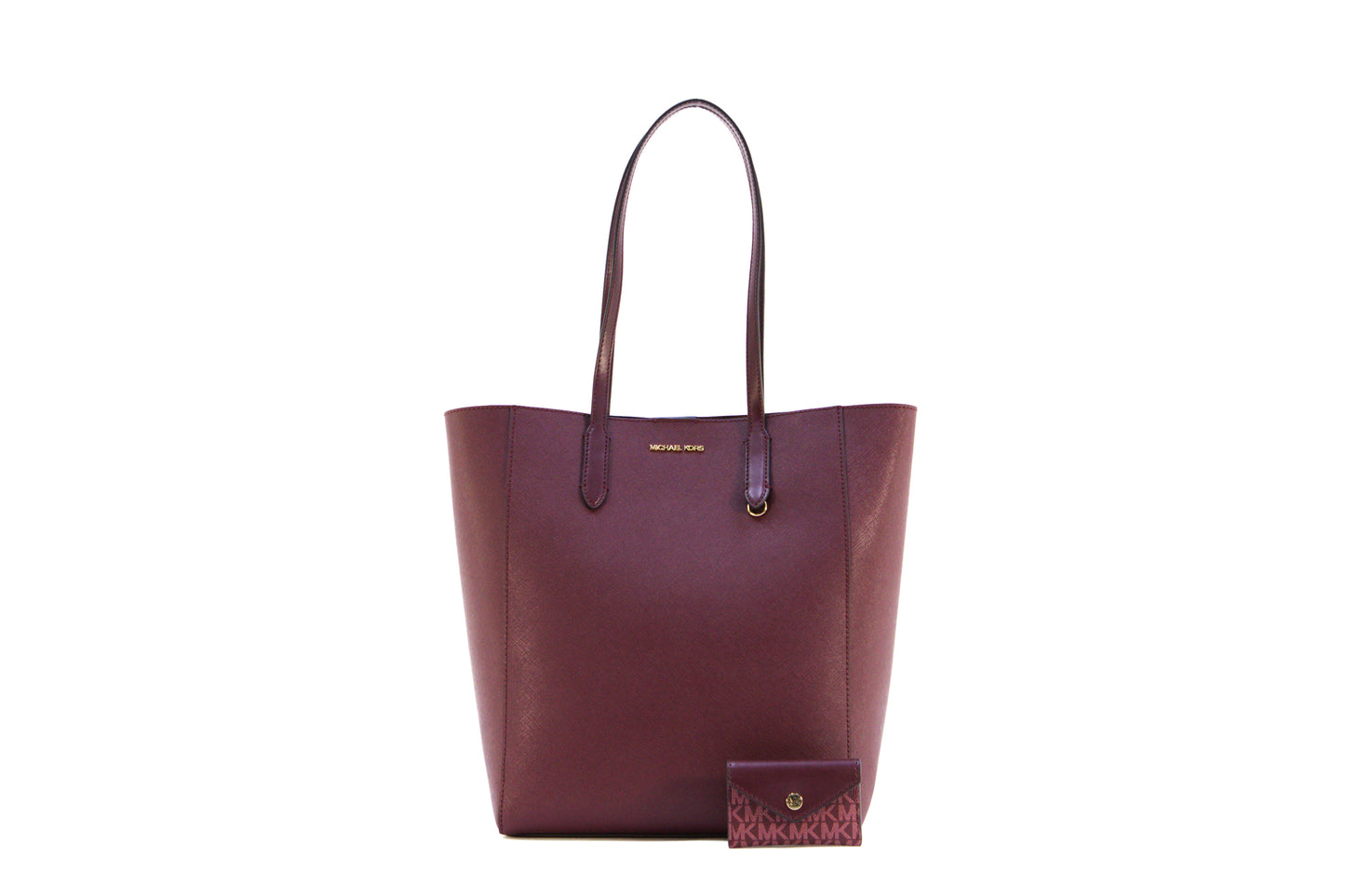 Michael Kors Vincent Large Shoulder Tote Bag - Oxblood