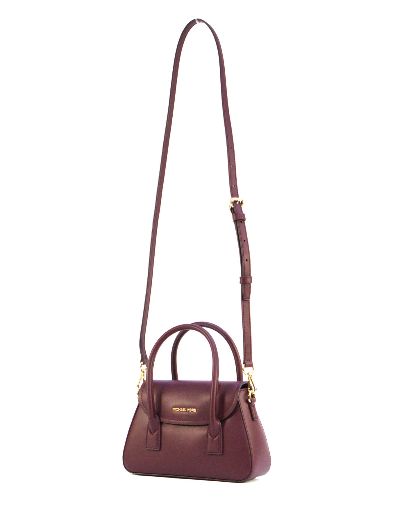 Michael Kors Katya SM Saddle Crossbody - Oxblood