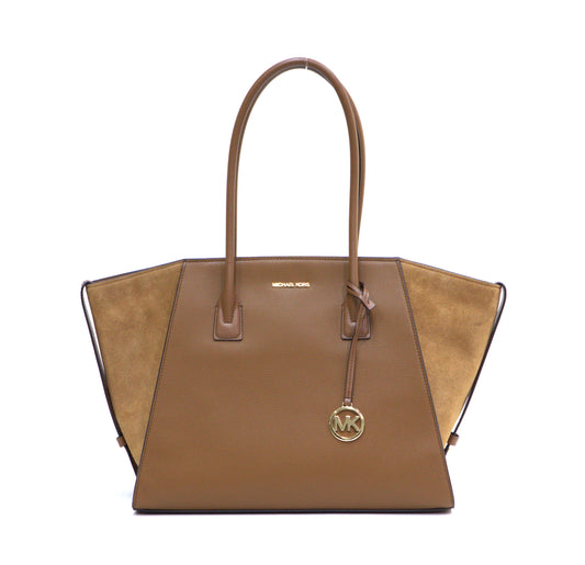 Michael Kors Avril XL Top-Zip Tote Bag - Brown