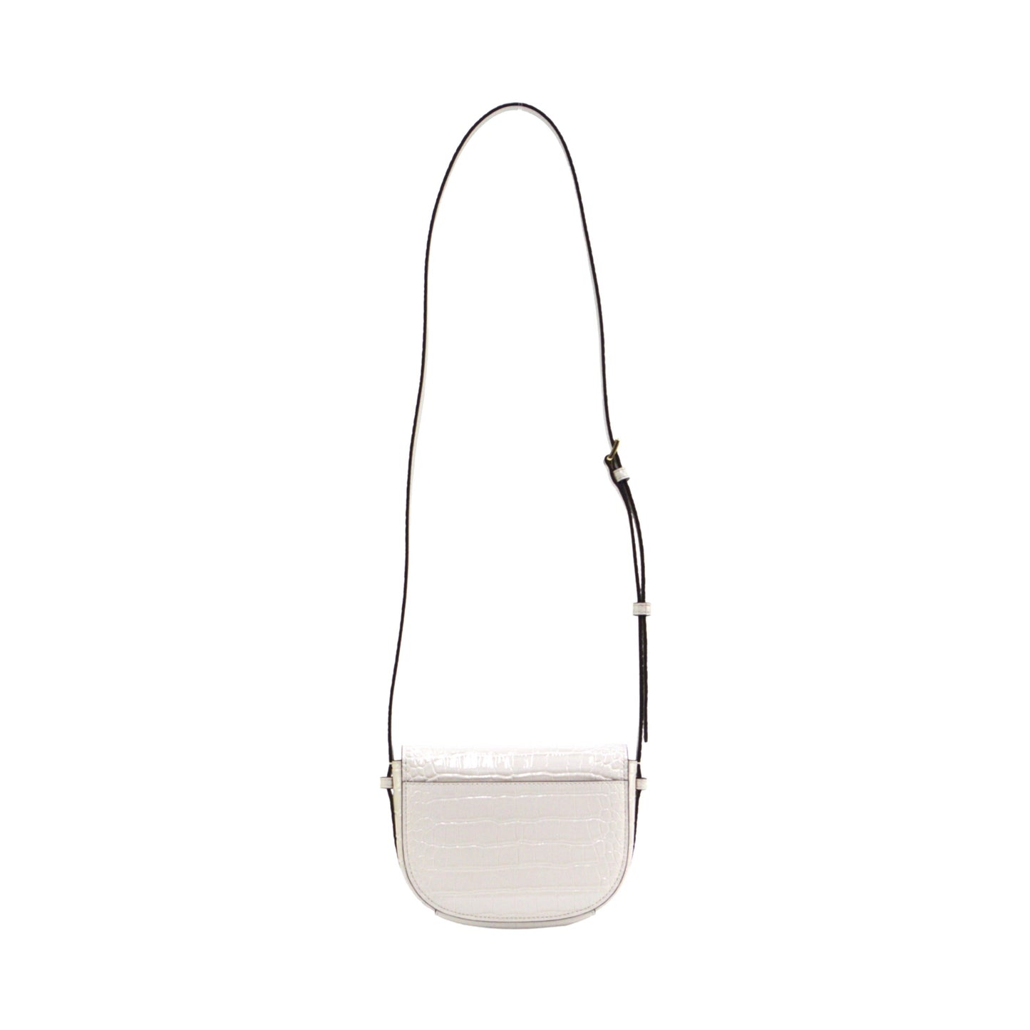 Michael Kors Reed SM Saddle Crossbody - Light Cream