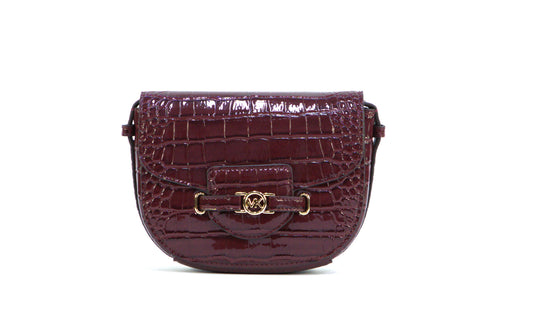 Michael Kors Reed SM Saddle Crossbody - Oxblood