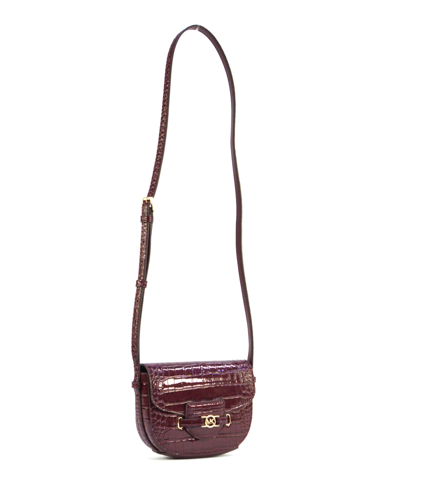 Michael Kors Reed SM Saddle Crossbody - Oxblood