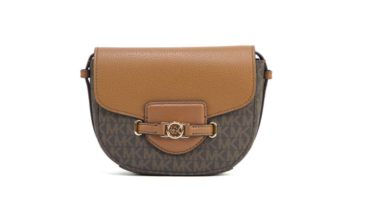 Michael Kors Reed Small Saddle Crossbody - Brown