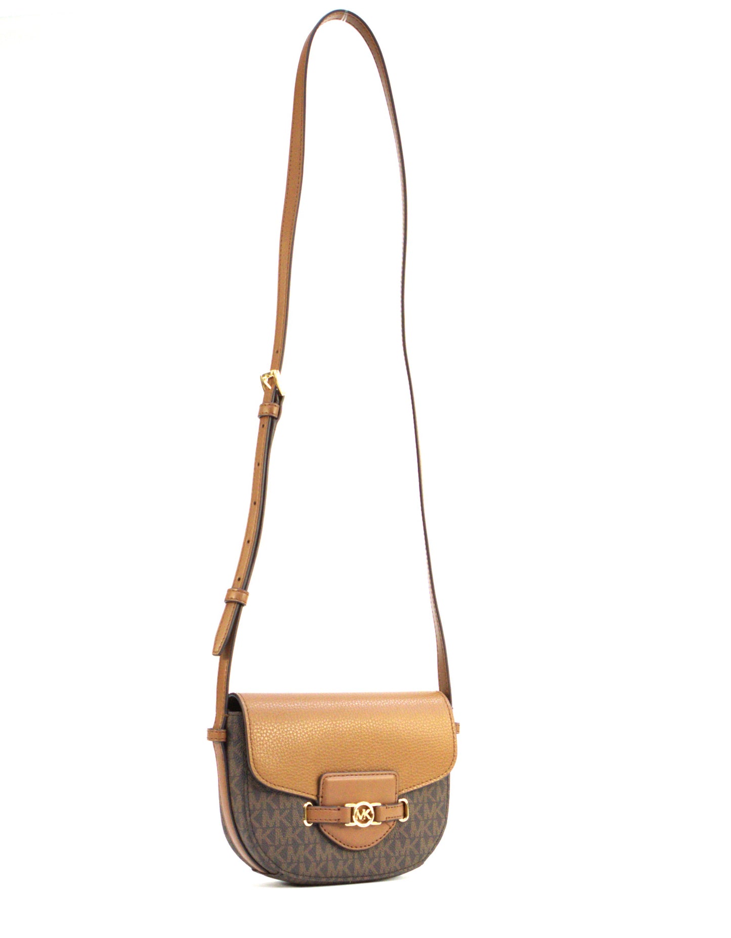 Michael Kors Reed Small Saddle Crossbody - Brown