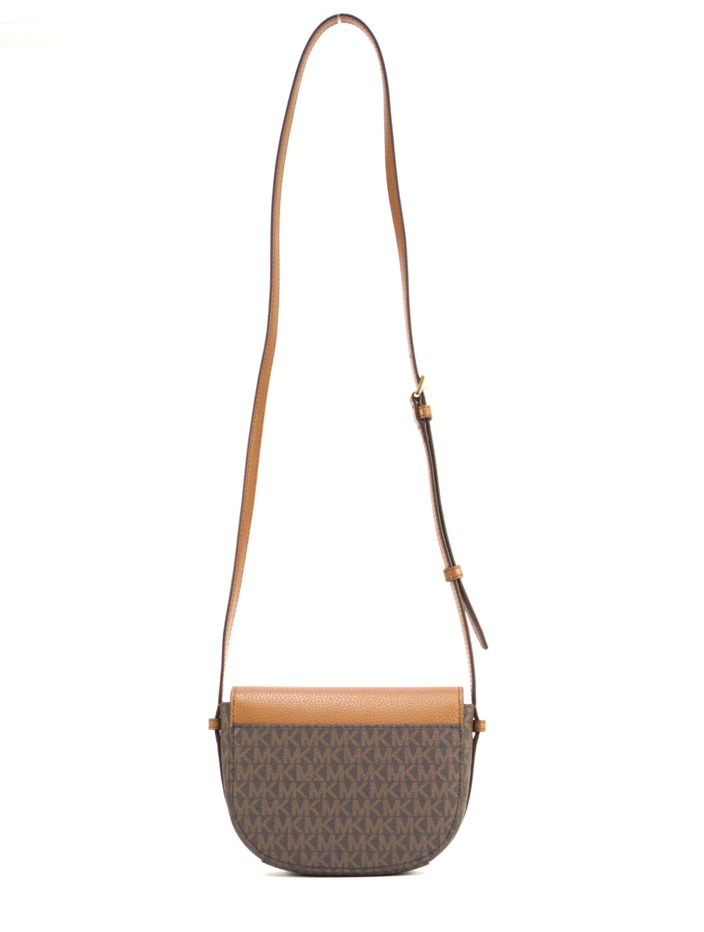 Michael Kors Reed Small Saddle Crossbody - Brown