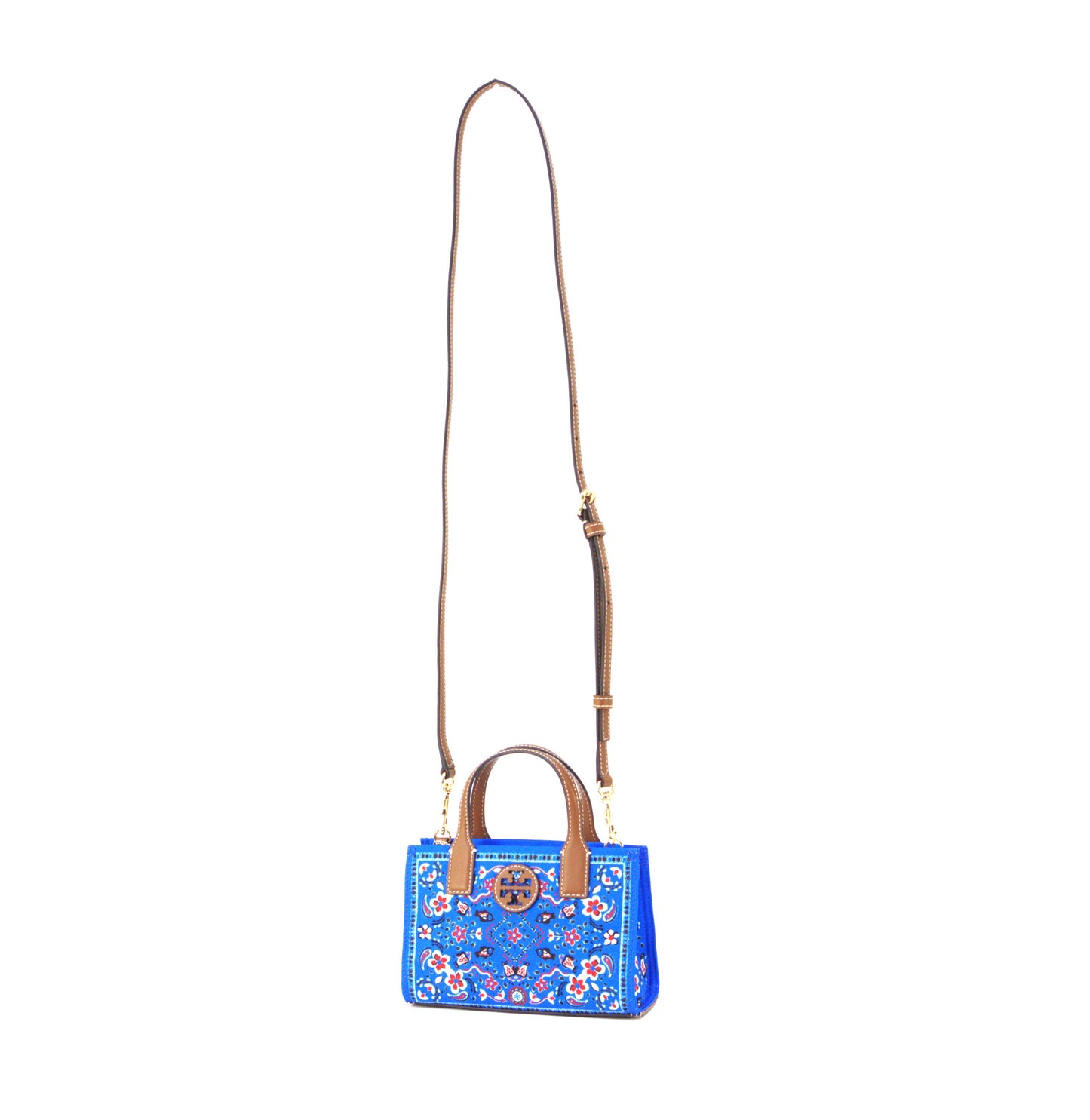 Tory Burch Ella Nylon Printed Mini Tote - Blue