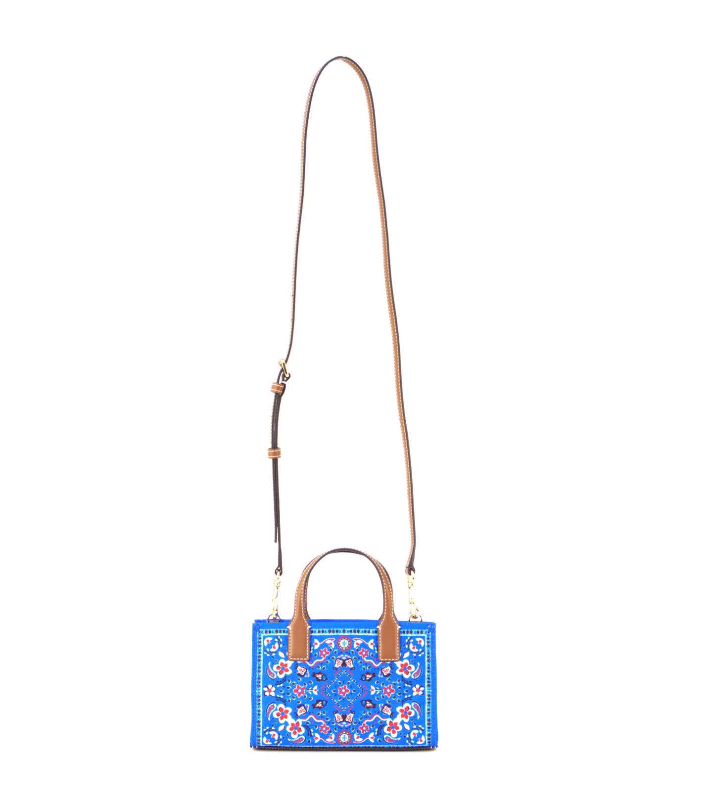 Tory Burch Ella Nylon Printed Mini Tote - Blue