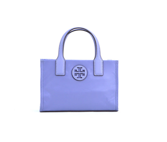 Tory Burch Ella Nylon Shine Mini Tote - Pale Iris