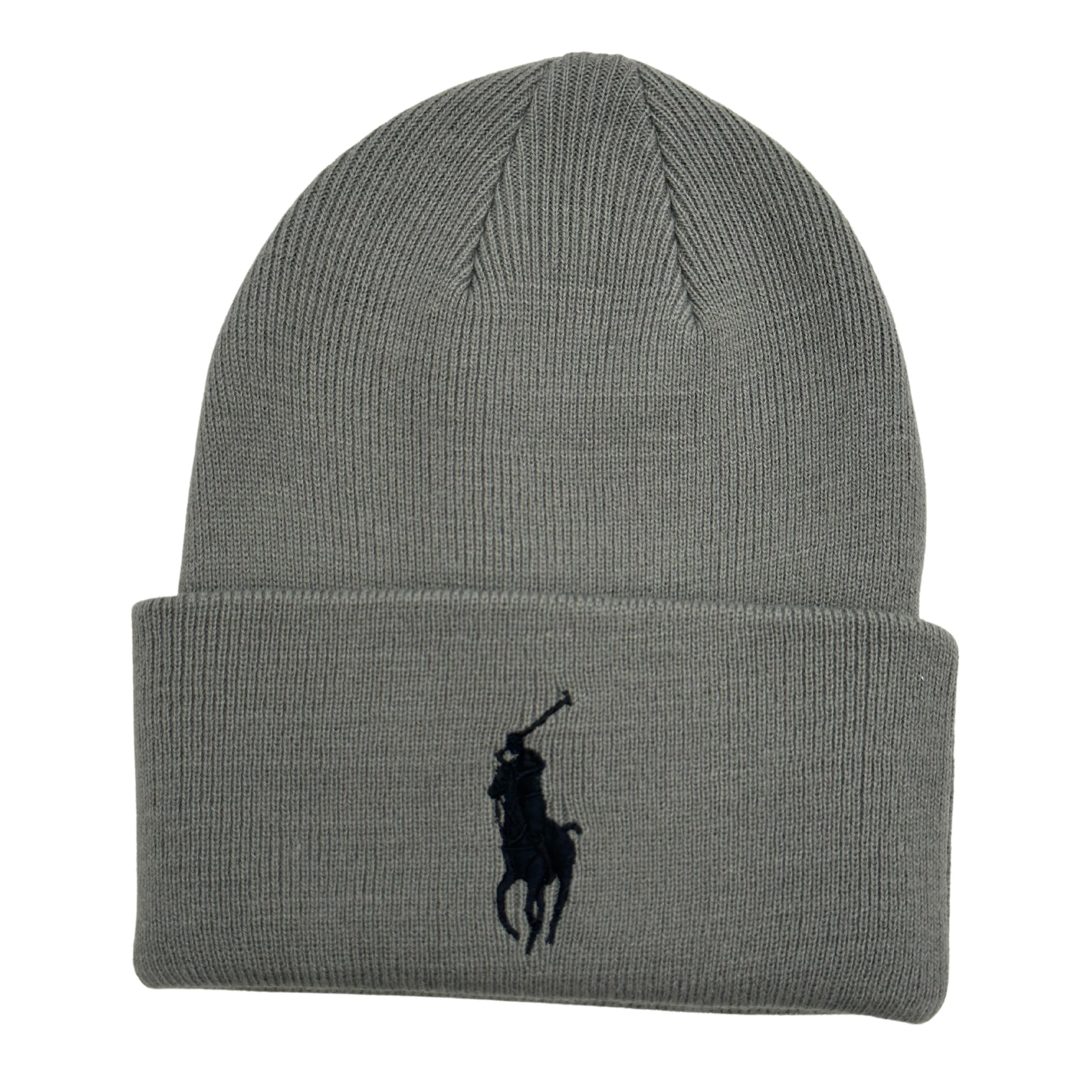 Grey ralph lauren beanie best sale