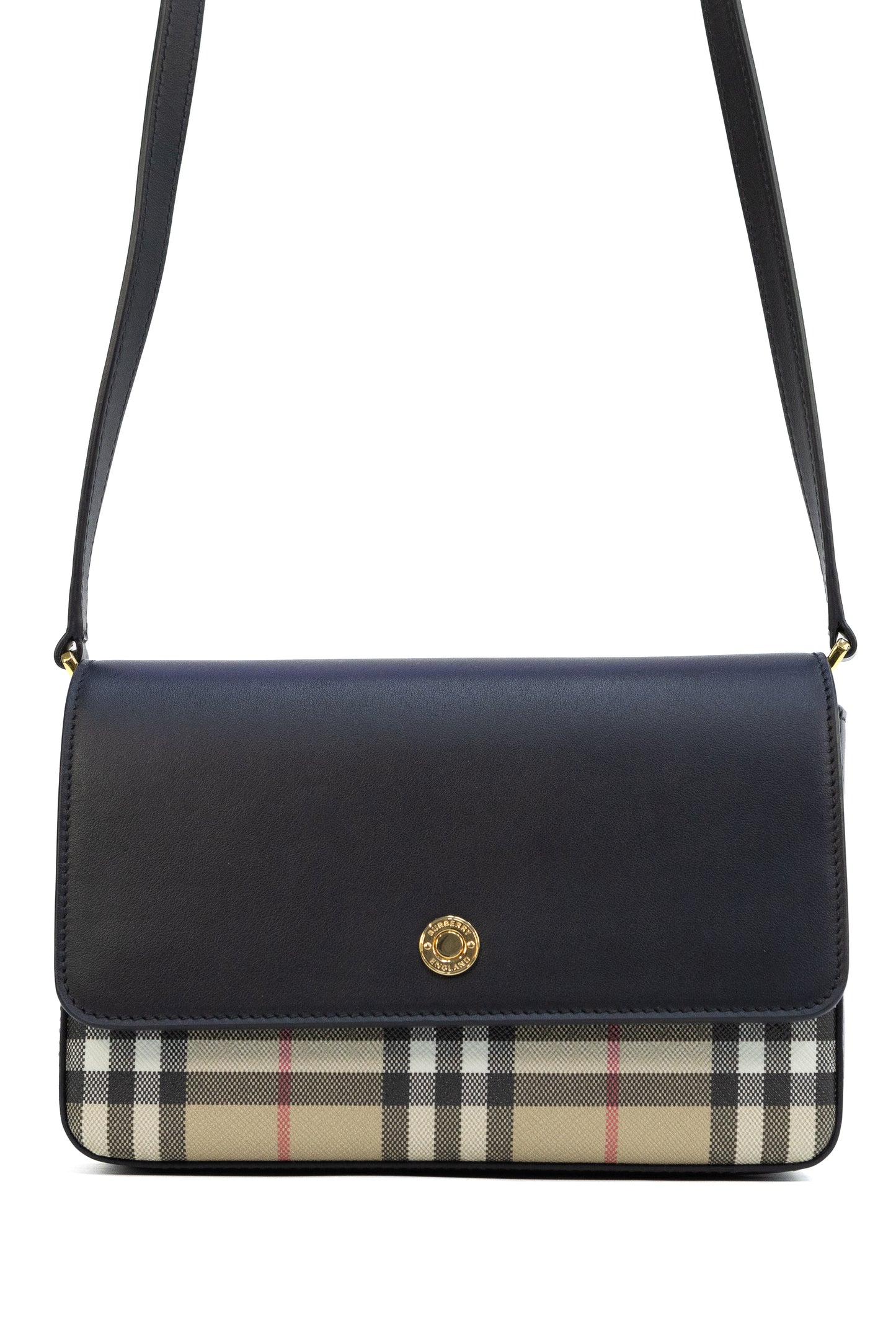 Burberry Hampshire House Check Crossbody Shoulder Bag