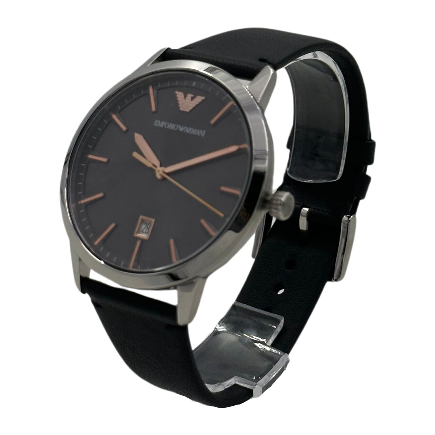 Emporio Armani Ruggero Gray Dial Men's Watch and Bracelet Set - AR80026 - 723763277969 
