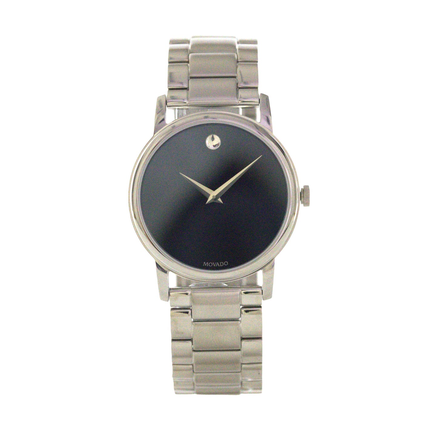 Movado Museum Classic Black Dial Stainless Steel Men's Watch 2100014