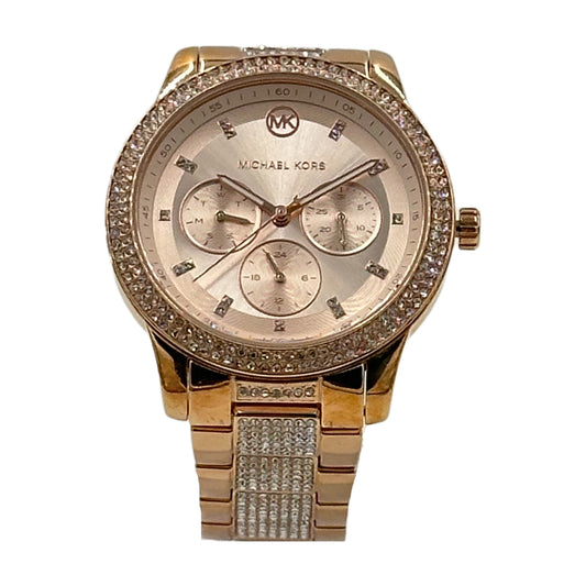 Michael Kors Women's Tibby Rose Gold Stainless Steel Glitz Watch - MK6826