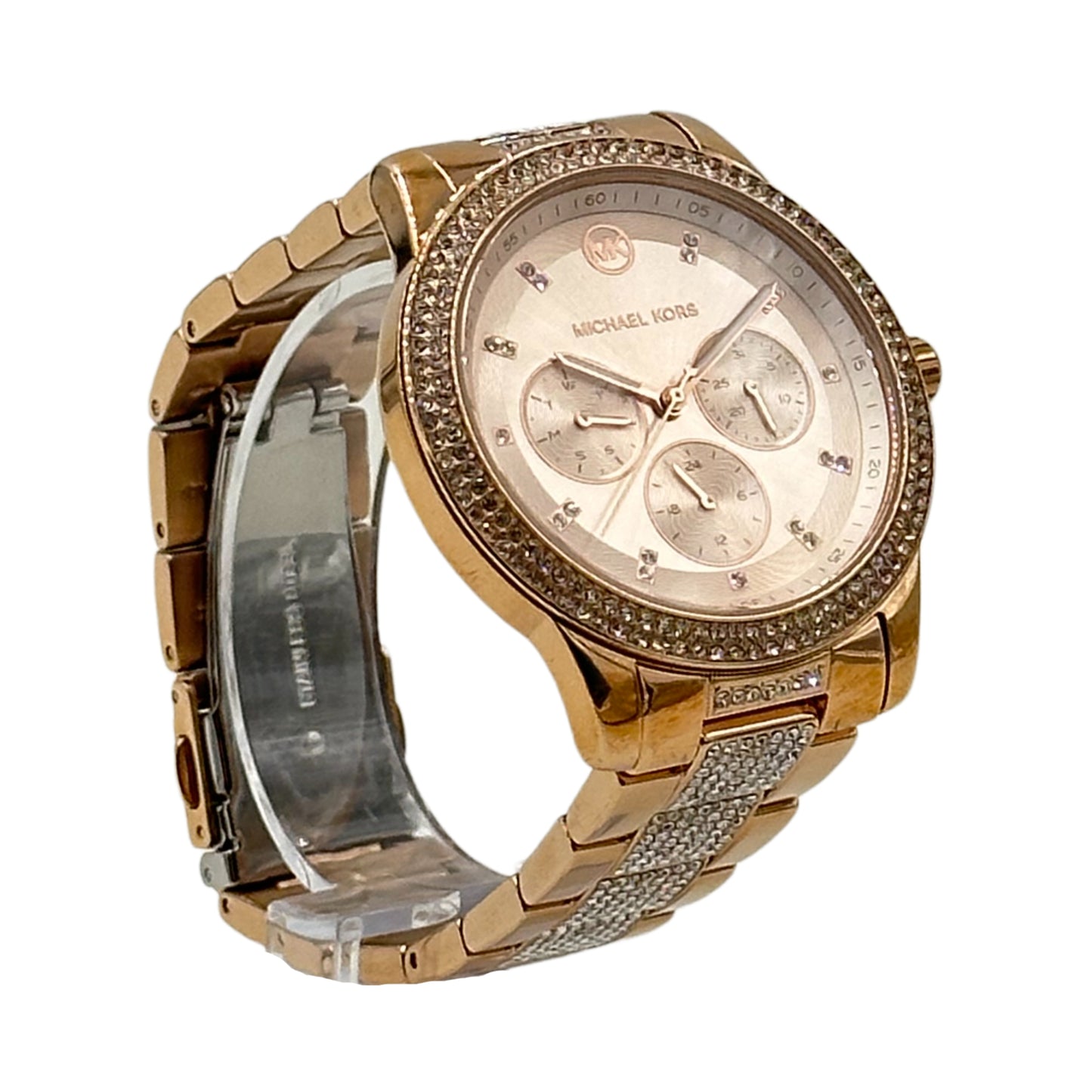 Michael Kors Women's Tibby Rose Gold Stainless Steel Glitz Watch - MK6826