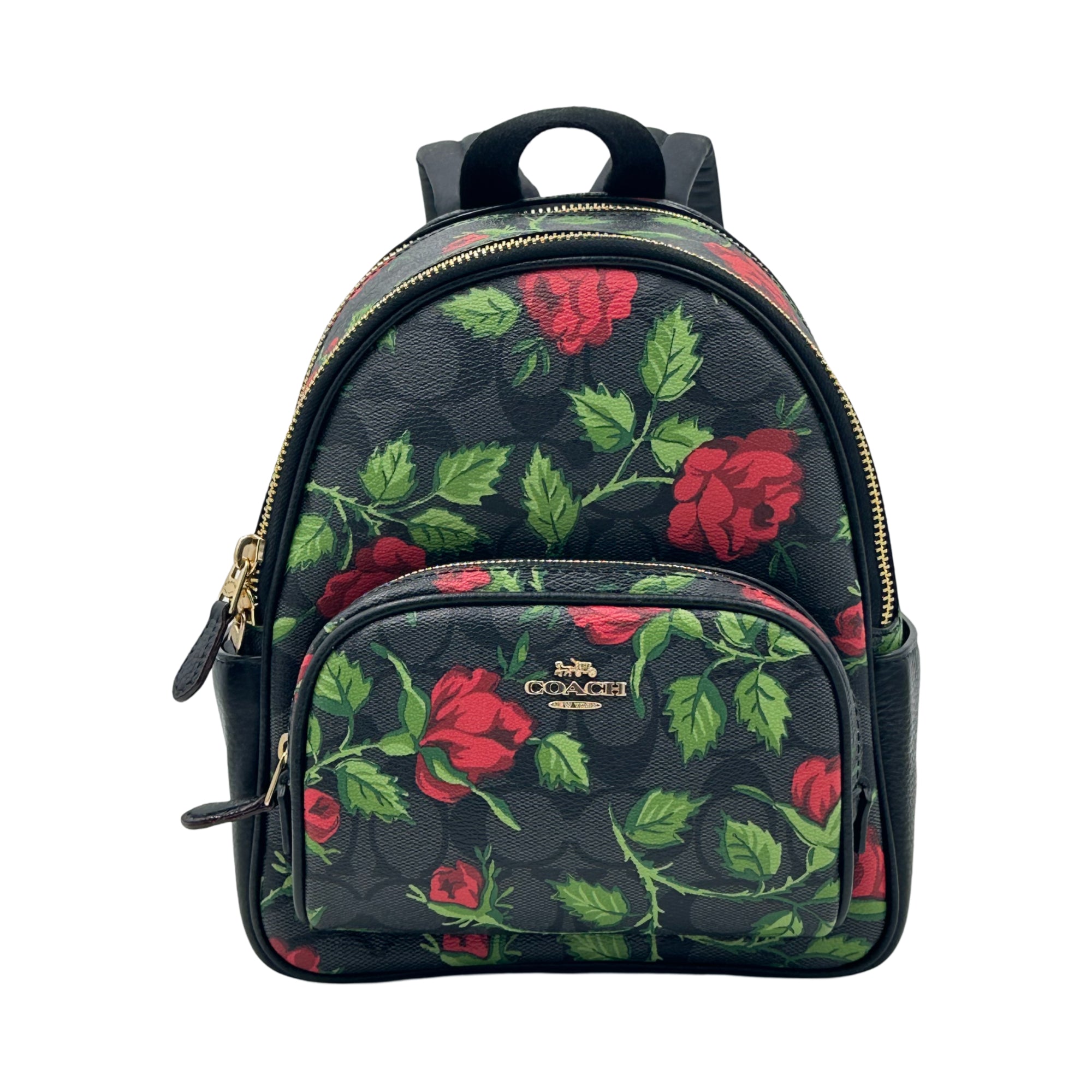 Coach backpack rose print top