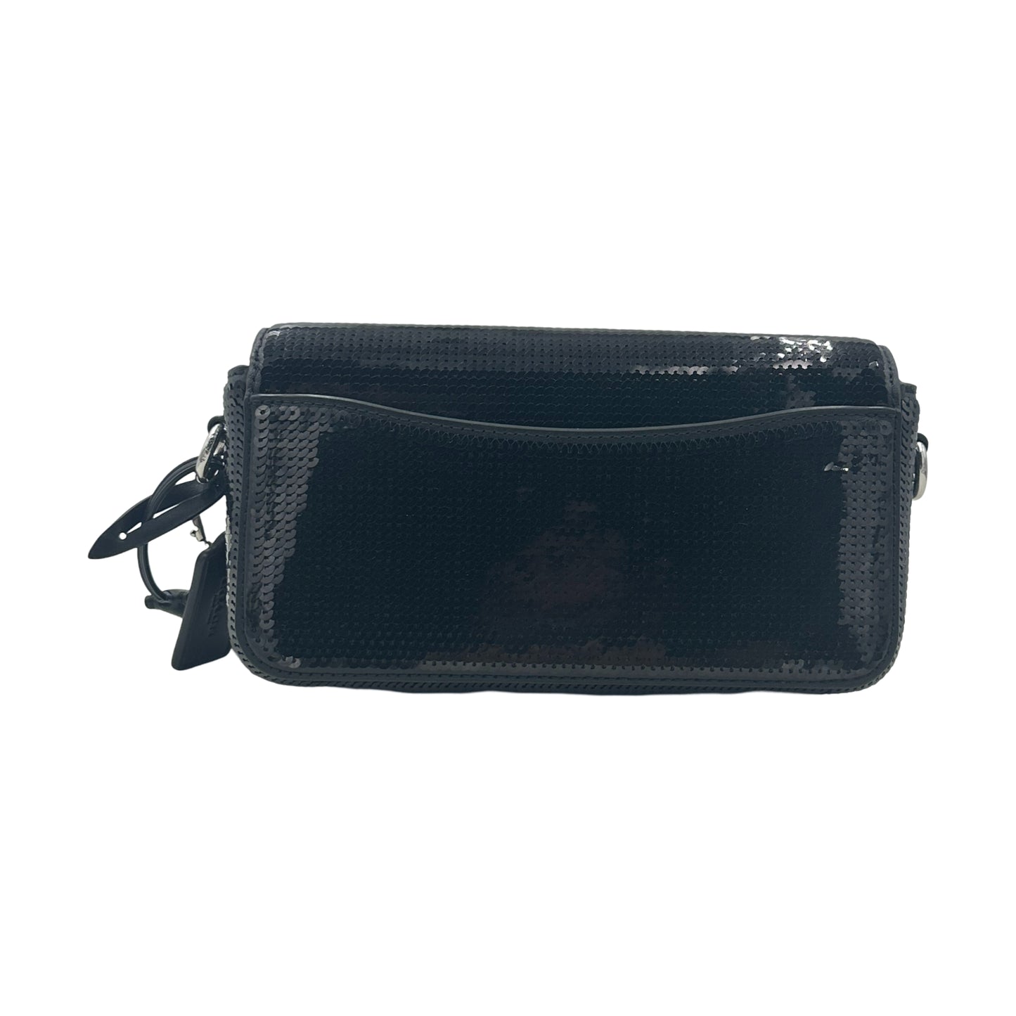 Coach Studio Baguette Sequin Crossbody Bag - Black