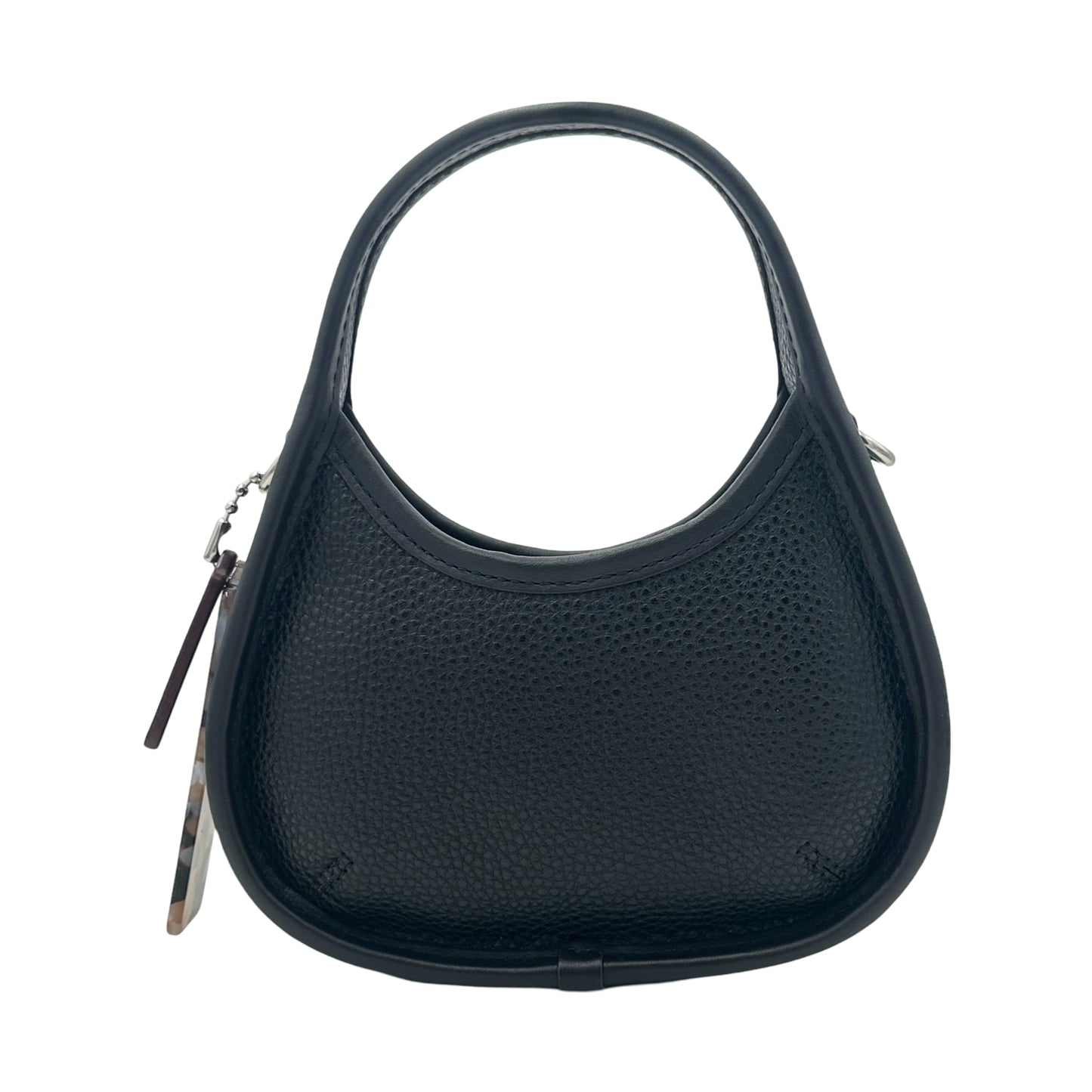 Coach Ergo Mini Coachtopia Black Pebble Leather Crossbody - Black