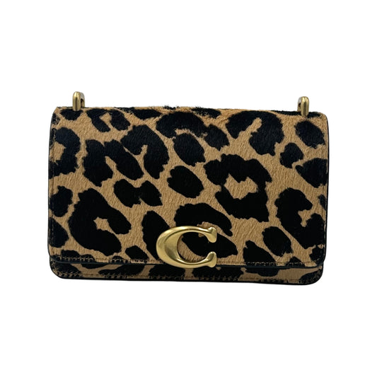 Coach Bandit Crossbody Bag In Haircalf With Leopard Print