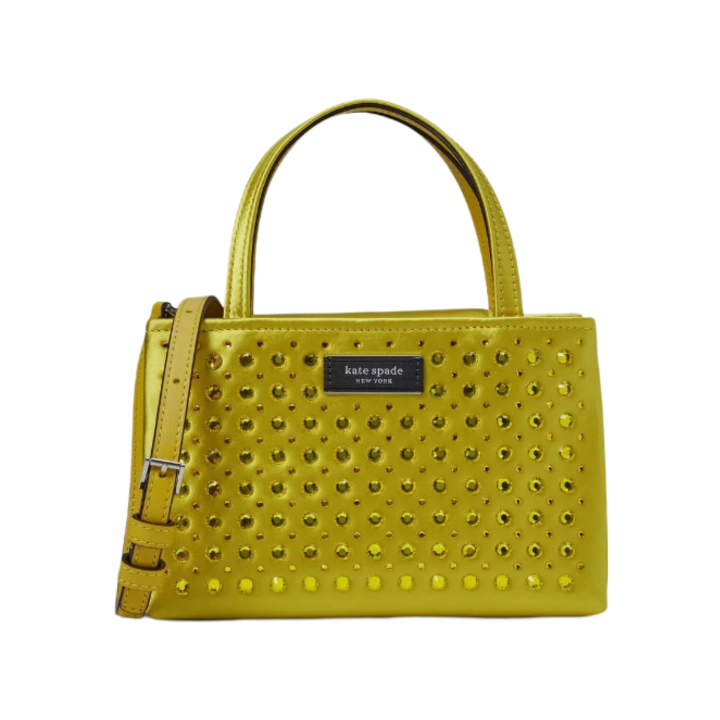 Kate Spade Sam Icon Crystal Embellished Mini Tote - Yellow