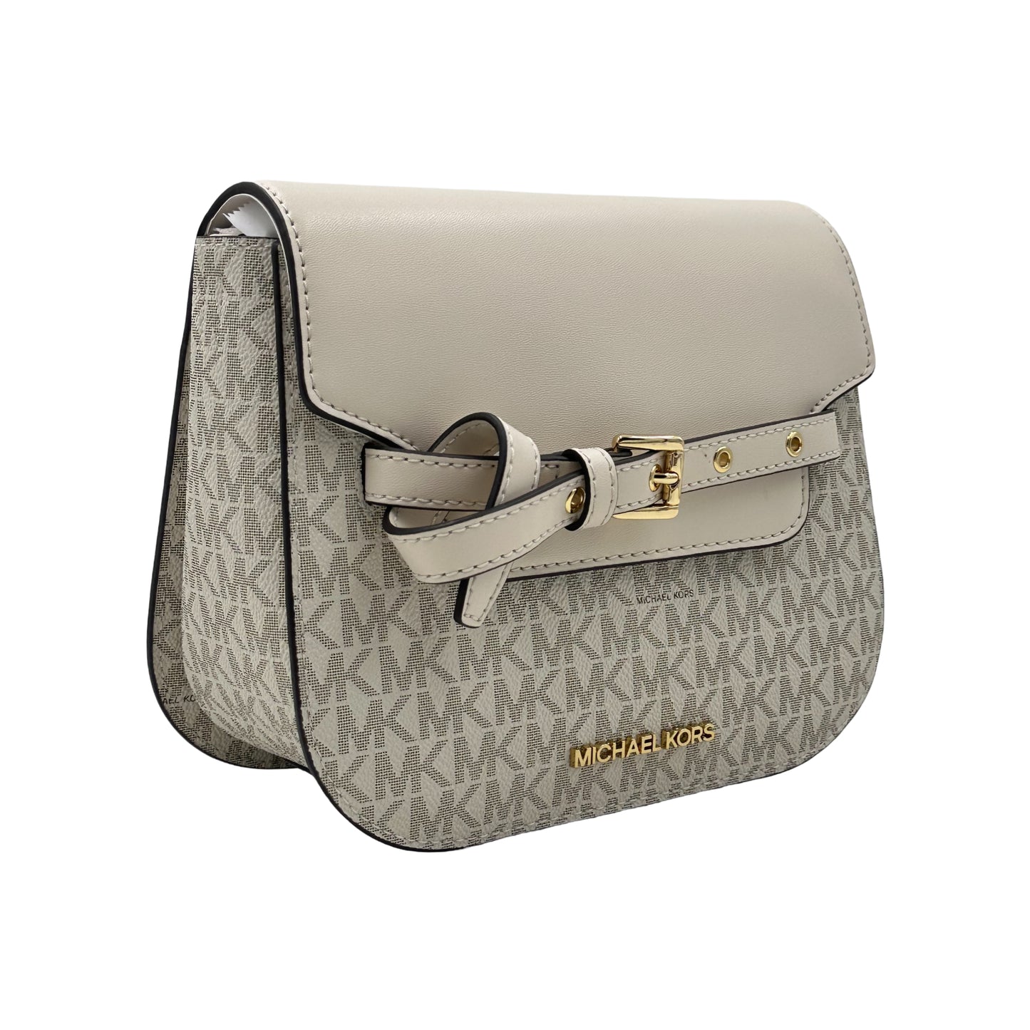 Michael Kors Emilia Small Logo Crossbody Bag - Light Cream Multi